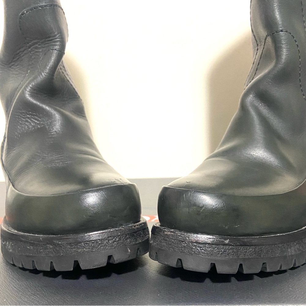 Prada green  Leather riding Boots - Picture 11 of 16